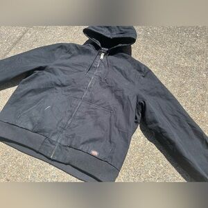 Mens 2XL Black Quilted Dickies work jacket